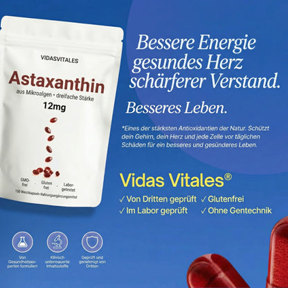 Astaxanthin - Feel Younger and Look Younger in 30 Days or Your Money Back.