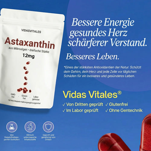 Astaxanthin - Fühlen Sie Sich Jünger Und Sehen Jünger Aus in 30 Tagen Oder Geld Zurück.