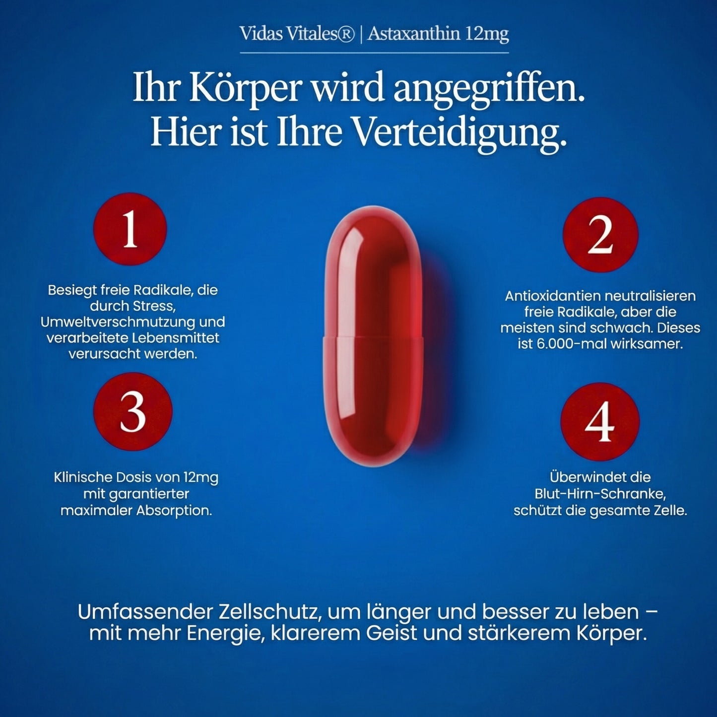 Astaxanthin - Feel Younger and Look Younger in 30 Days or Your Money Back.